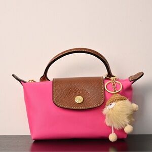 NWT Longchamp Le Pliage Recycled Nylon Canvas Cosmetics Case